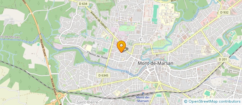 localisation de l'entreprise 514 RUE DU PEGLE à MONT-DE-MARSAN