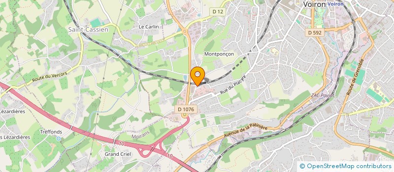localisation de l'entreprise 515 005 387 à VOIRON