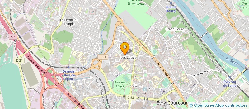 localisation de l'entreprise 515 025 401   EVRY-COURCOURONNES