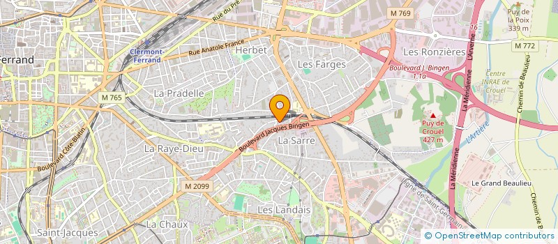 localisation de l'entreprise 515 057 008   CLERMONT-FERRAND