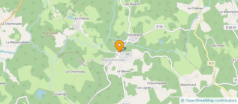 localisation de l'entreprise 515 095 479 à MAISONNISSES