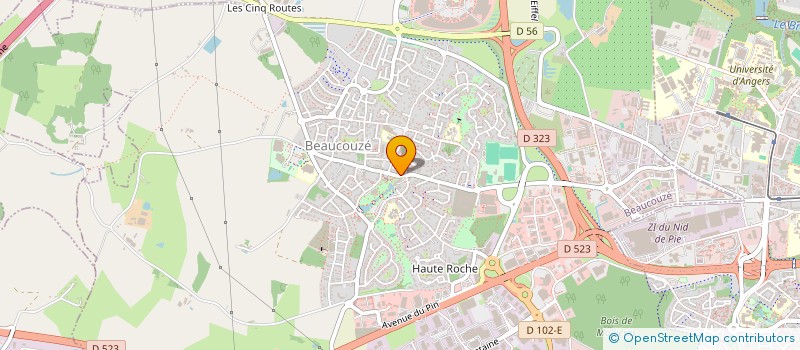 localisation de l'entreprise 515 127 900   BEAUCOUZE