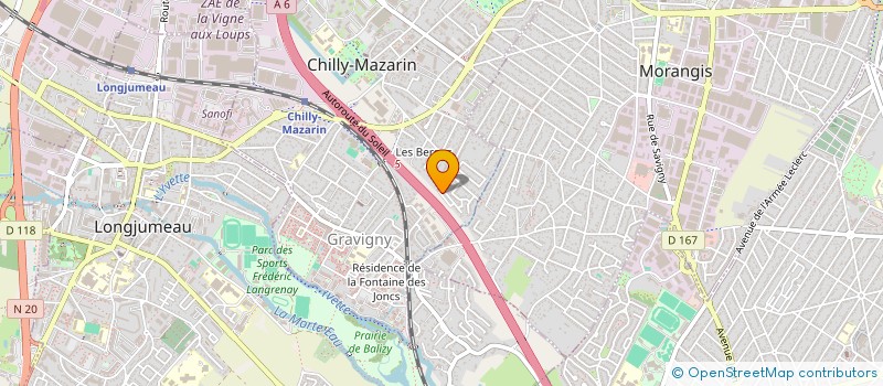 localisation de l'entreprise 5150 NATION  CHILLY-MAZARIN