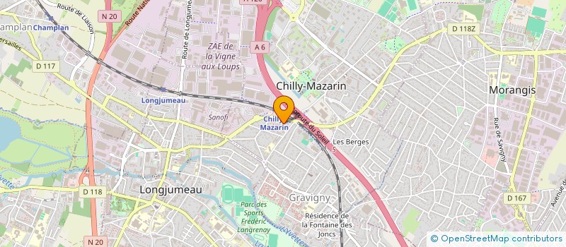 localisation de l'entreprise 517 400 594   CHILLY-MAZARIN