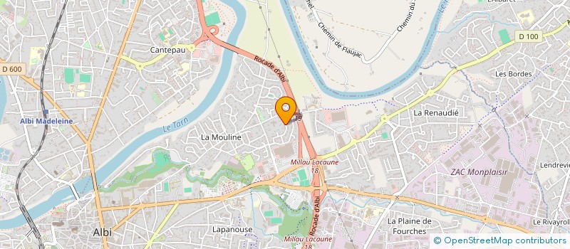 localisation de l'entreprise 517 415 964 à ALBI