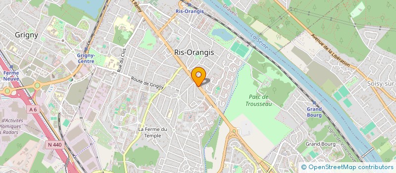 localisation de l'entreprise 517 455 176 à EVRY-COURCOURONNES