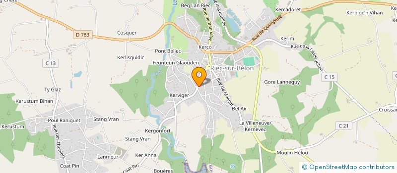 localisation de l'entreprise 517 518 312   RIEC-SUR-BELON