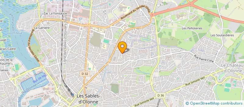 localisation de l'entreprise 517 527 206  à LES SABLES D'OLONNE