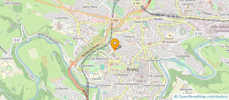 localisation de l'entreprise 517 541 181 à RODEZ