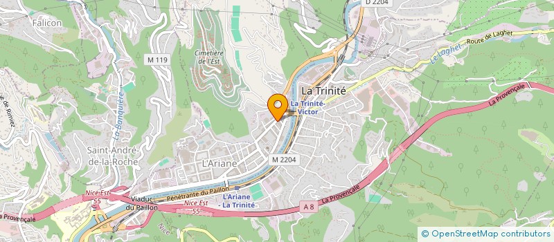 localisation de l'entreprise 517 605 473 à NICE