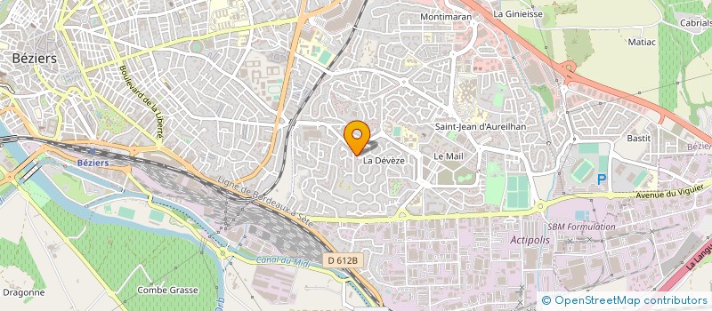 localisation de l'entreprise 517 608 394  à BEZIERS