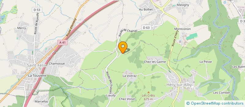 localisation de l'entreprise 517 712 444   YENNE