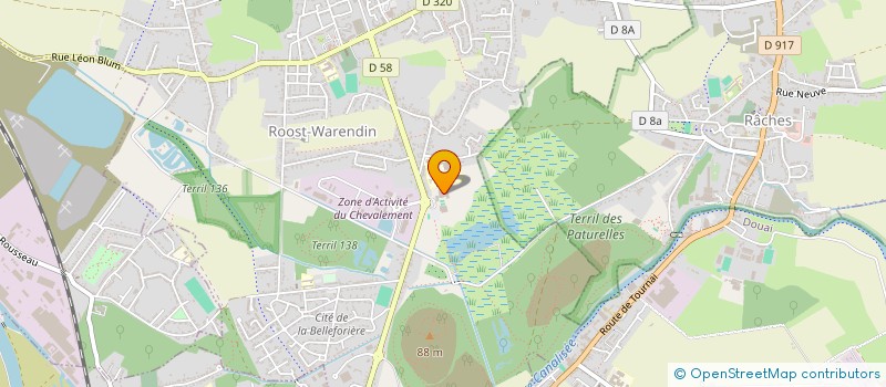 localisation de l'entreprise 517 983 698 à ROOST-WARENDIN