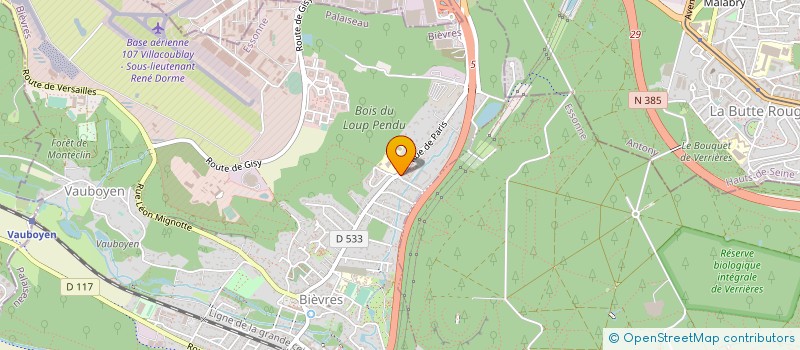 localisation de l'entreprise 518 017 413 à BIEVRES