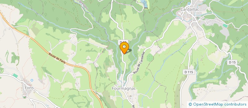 localisation de l'entreprise 518 022 975   CARDAILLAC