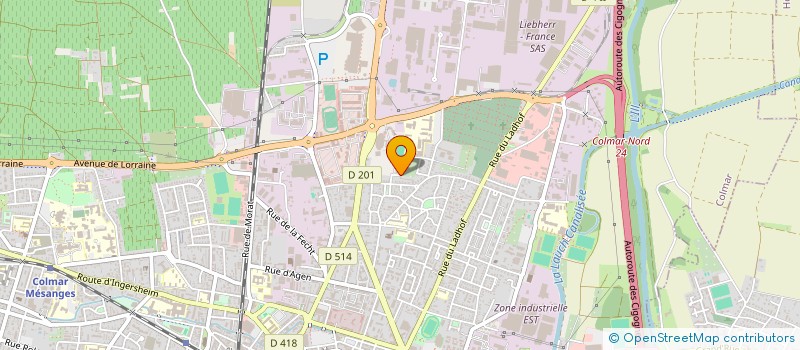 localisation de l'entreprise 518 027 644   COLMAR