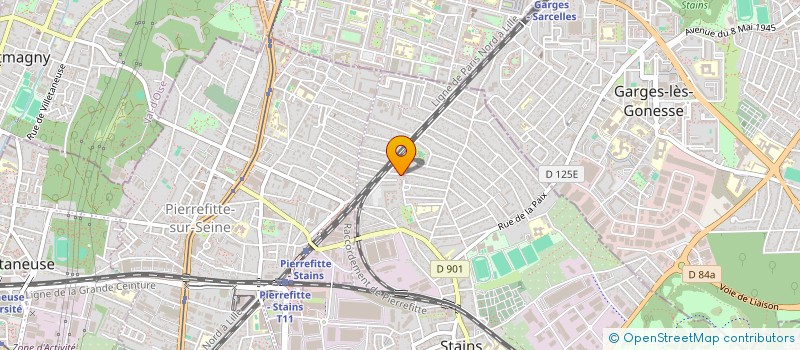 localisation de l'entreprise 518 051 081 à STAINS