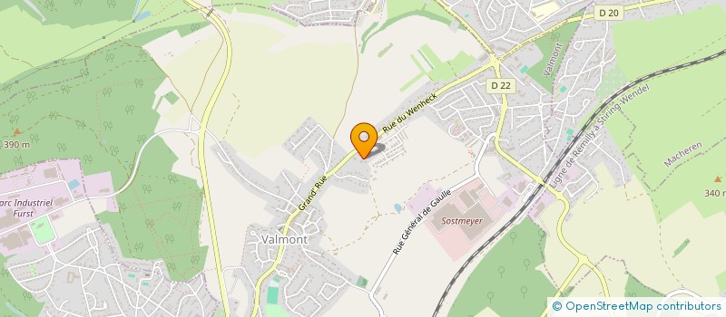 localisation de l'entreprise 518 065 404   VALMONT