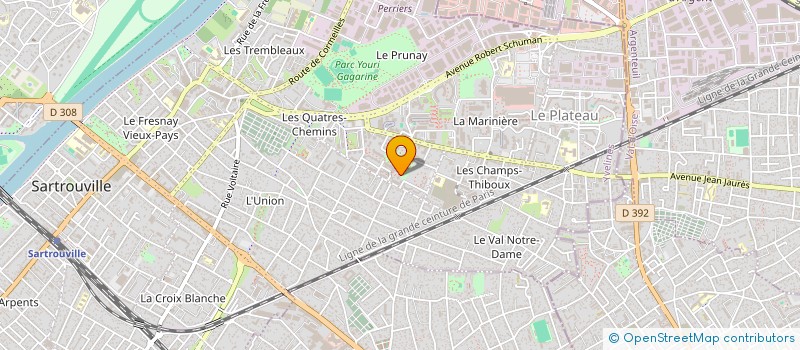localisation de l'entreprise 518 105 499  à SARTROUVILLE
