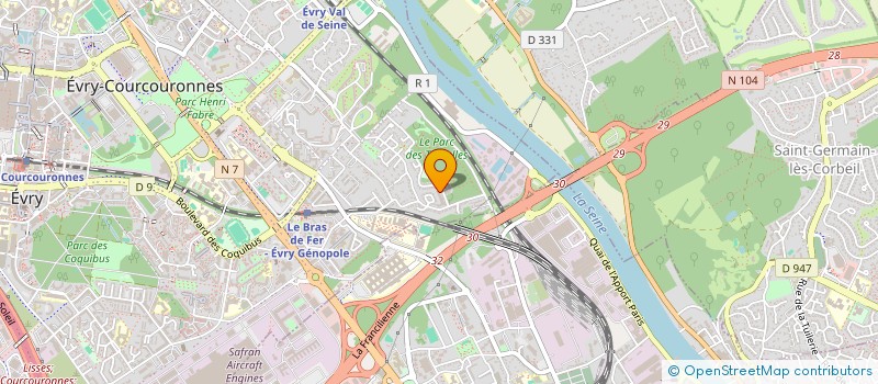 localisation de l'entreprise 518 137 898 à EVRY-COURCOURONNES