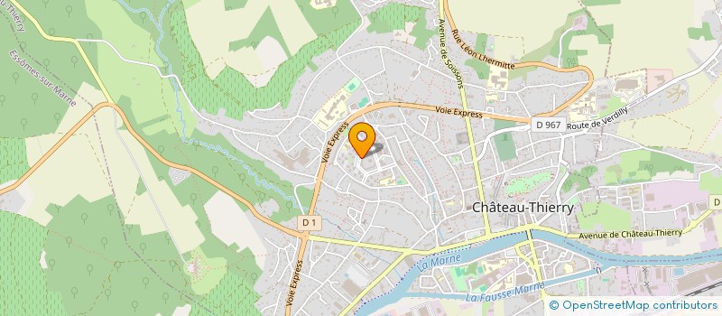 localisation de l'entreprise 518 180 989 à CHATEAU-THIERRY