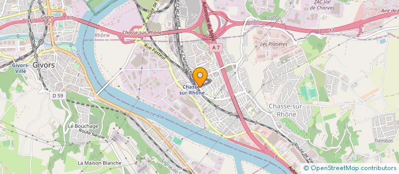 localisation de l'entreprise 518 193 727   CHASSE-SUR-RHONE