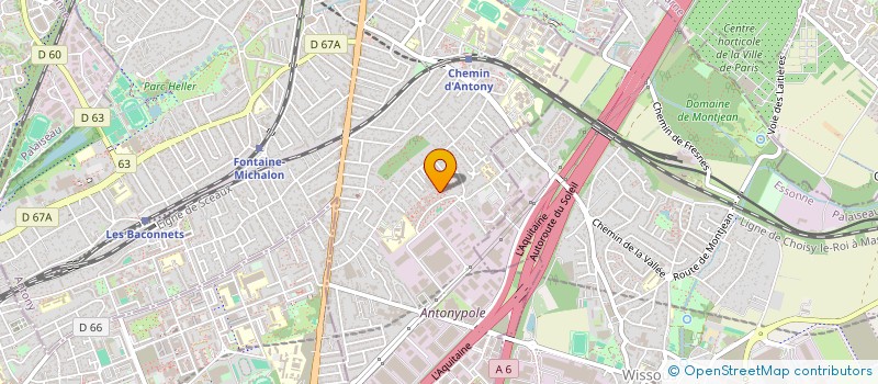 localisation de l'entreprise 518 277 579  à ANTONY