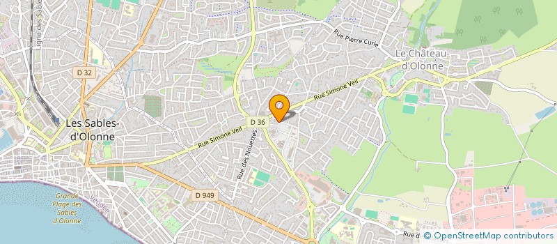 localisation de l'entreprise 518 279 633 à LES SABLES-D'OLONNE