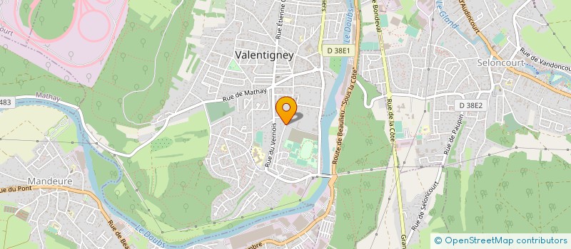 localisation de l'entreprise 518 309 778   VALENTIGNEY