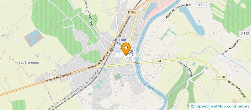 localisation de l'entreprise 518 427 315  à LISLE-SUR-TARN