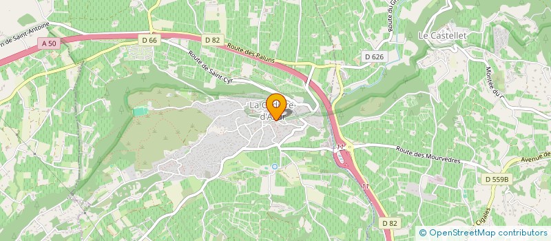 localisation de l'entreprise 518 440 342 à LA CADIERE D'AZUR