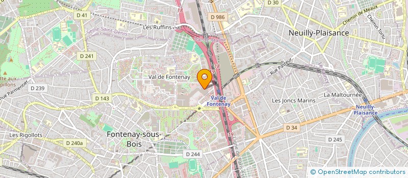 localisation de l'entreprise 518 474 986  à FONTENAY-SOUS-BOIS