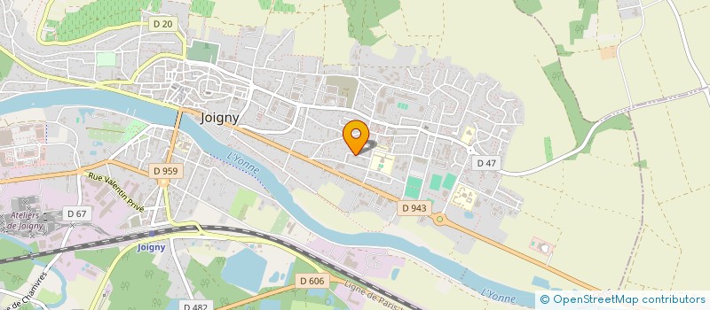 localisation de l'entreprise 518 545 587 à JOIGNY