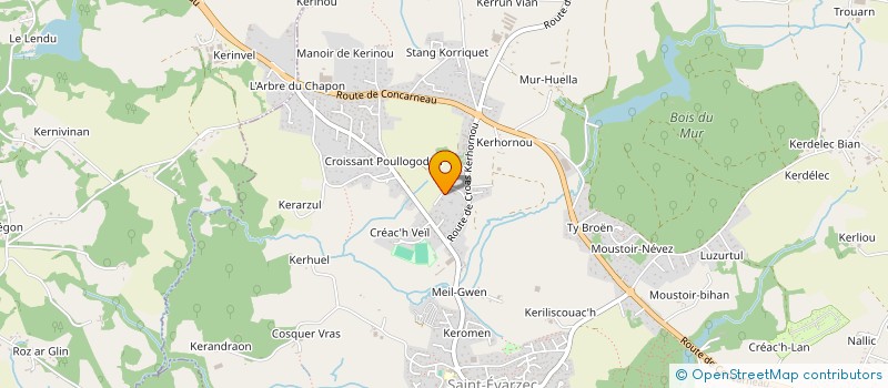 localisation de l'entreprise 518 545 652  à SAINT-EVARZEC