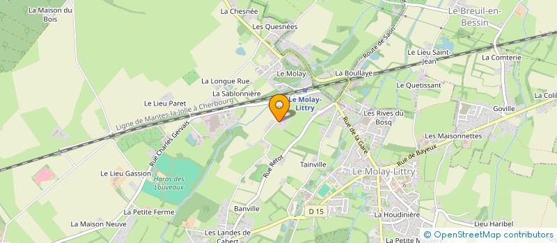 localisation de l'entreprise 518 565 445   LE MOLAY-LITTRY