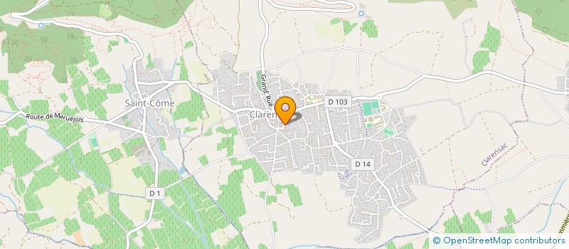 localisation de l'entreprise 518 585 799   CLARENSAC