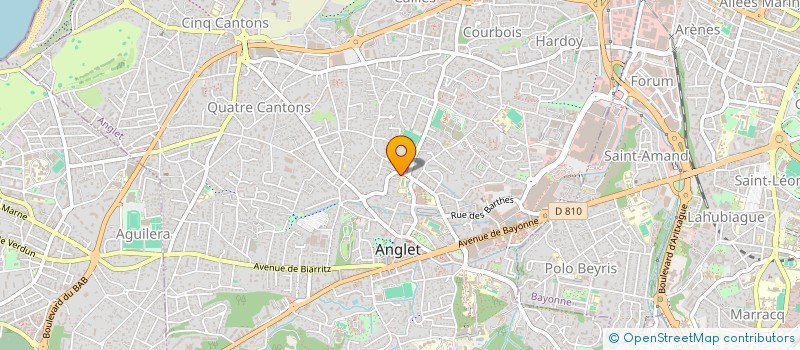 localisation de l'entreprise 518 589 486  à BIARRITZ