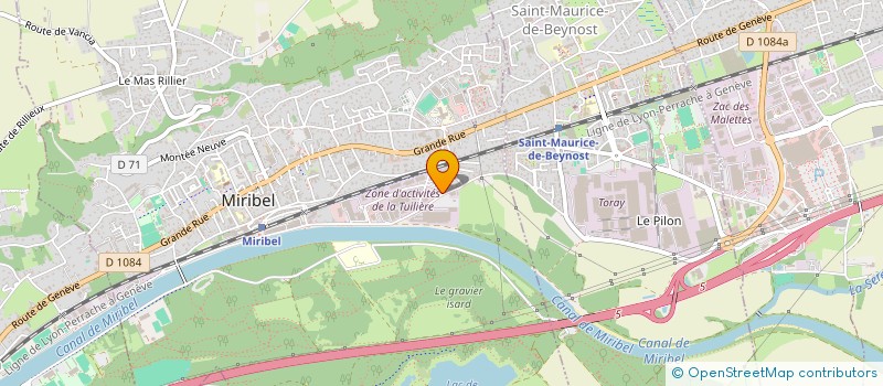 localisation de l'entreprise 518 596 721   MIRIBEL