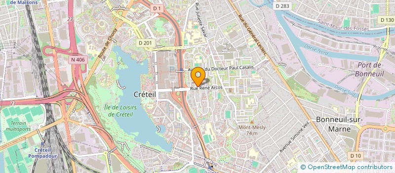 localisation de l'entreprise 518 618 210   CRETEIL