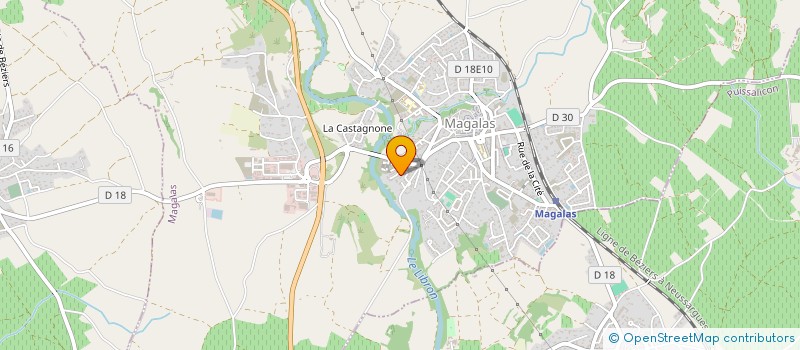 localisation de l'entreprise 518 621 313 à MAGALAS