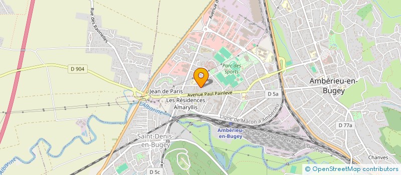 localisation de l'entreprise 518 680 376   AMBERIEU-EN-BUGEY