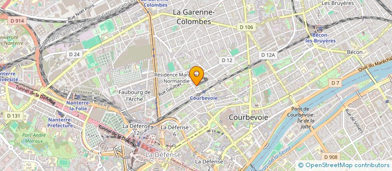 localisation de l'entreprise 518 887 989 à COLOMBES