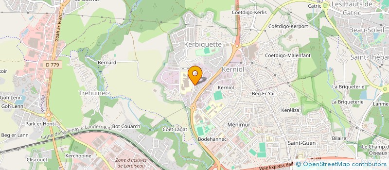 localisation de l'entreprise 518 983 713 à VANNES