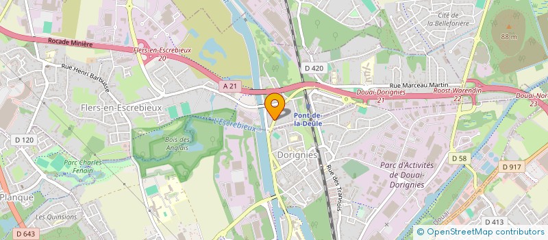 localisation de l'entreprise 518 987 151 à FLERS-EN-ESCREBIEUX