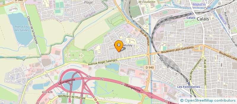 localisation de l'entreprise 519 007 058   CALAIS