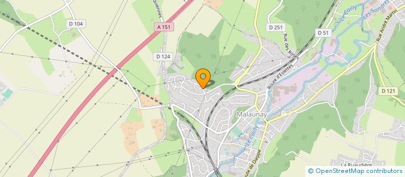 localisation de l'entreprise 519 033 443   MALAUNAY