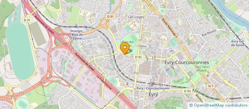 localisation de l'entreprise 519 045 975 à EVRY-COURCOURONNES