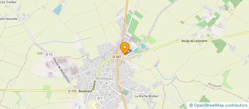 localisation de l'entreprise 519 101 315 à MIREBEAU