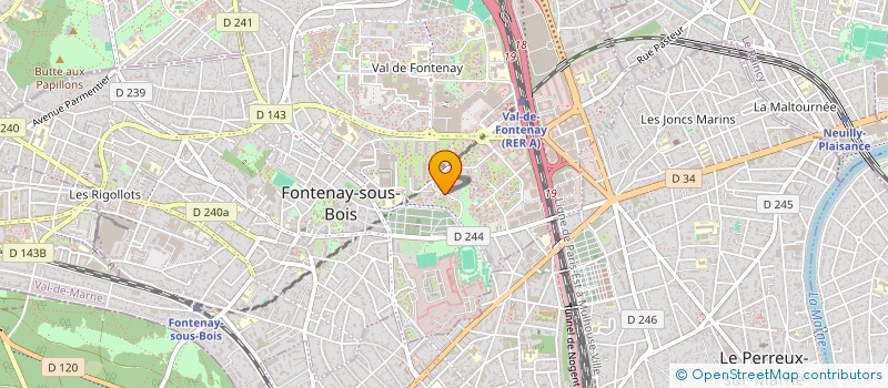 localisation de l'entreprise 519 113 971  à FONTENAY-SOUS-BOIS
