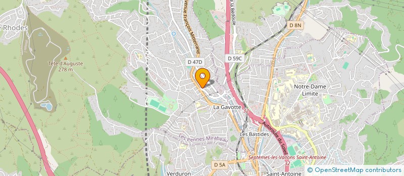 localisation de l'entreprise 519 138 598 à LES PENNES-MIRABEAU